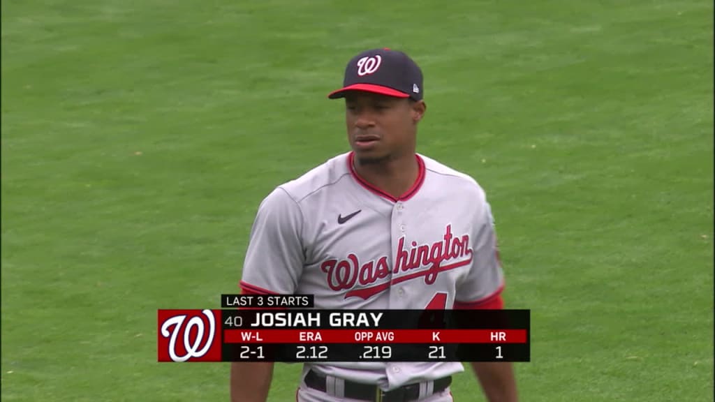 Josiah Gray strikes out three, 05/10/2023