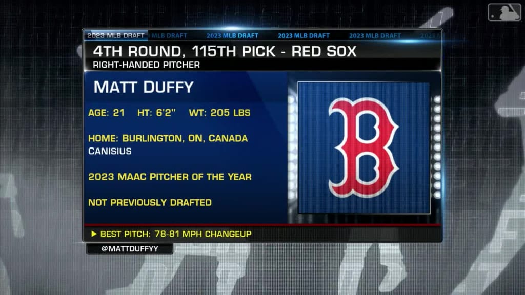 Red Sox draft RHP Duffy No. 115, 07/10/2023