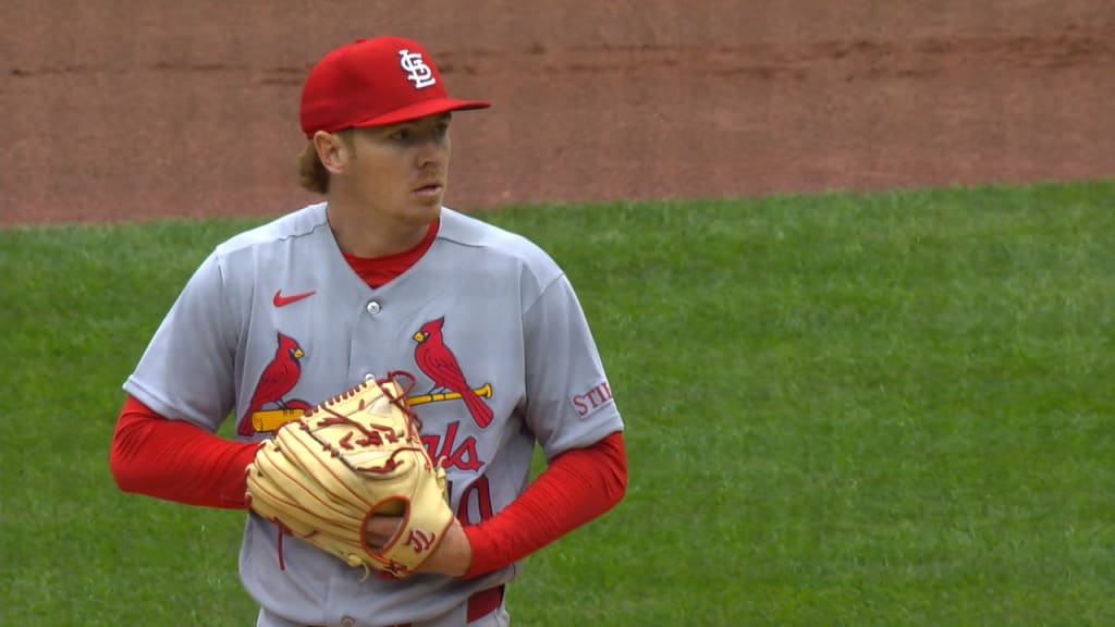 Hunter Dobbins gets his first strikeout as a Cardinal