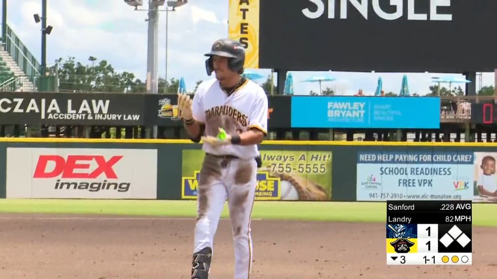 Pirates No. 8 prospect Wyatt Sanford's three-hit game | 06/24/2025