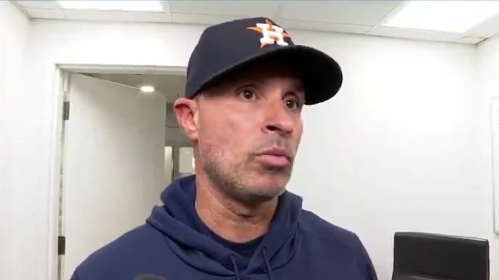 Joe Espada on the Astros early-season struggles