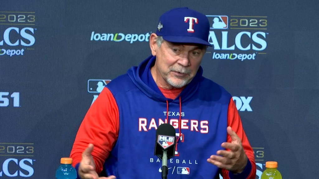 Bochy on Scherzer starting Game 3 | 10/17/2023 | Texas Rangers