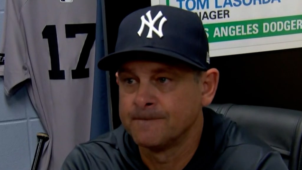 Aaron Boone on Aaron Judge and Austin Wells in win