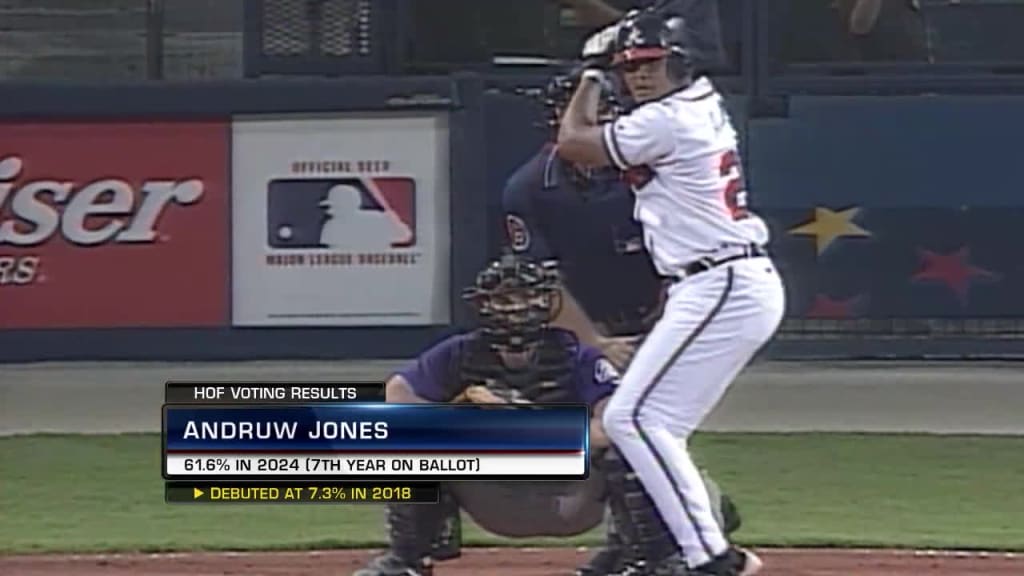 元ブレーブスのスター中堅手、アンドリュー・ジョーンズが殿堂入りす