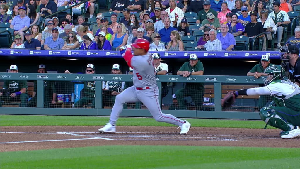 Los Angeles Angels' Gio Urshela walks back to the dugout after he struck  out during the ninth inning of a baseball game against the Baltimore  Orioles, Tuesday, May 16, 2023, in Baltimore.