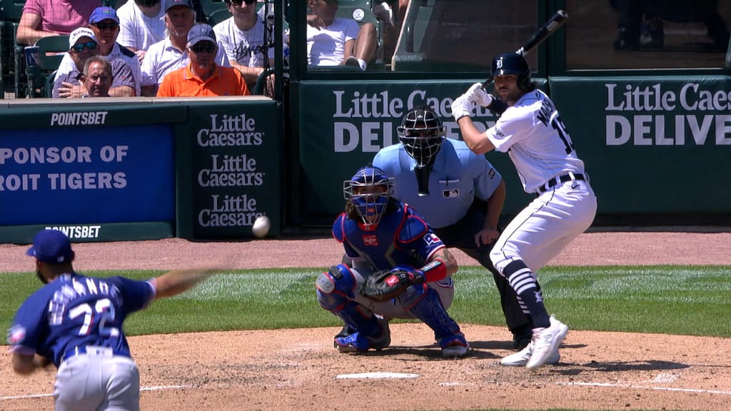 Detroit Tigers center fielder Jake Marisnick (15) prepares for the game  against the Colorado Rockies. The