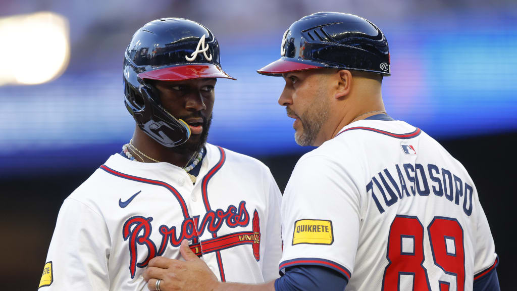 Michael Harris II triples after review