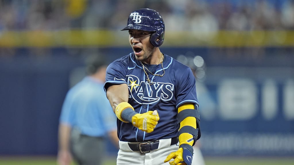 José Caballero's game-tying RBI single