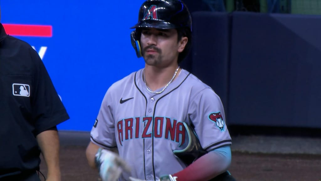 Corbin Carroll reaches on error, run scores