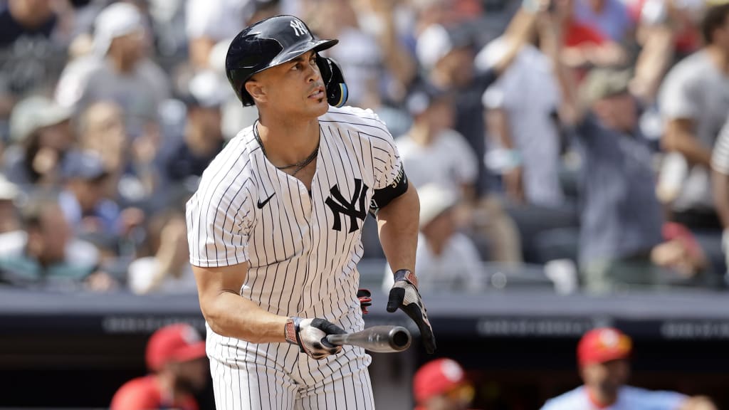 Giancarlo Stanton's three-run double