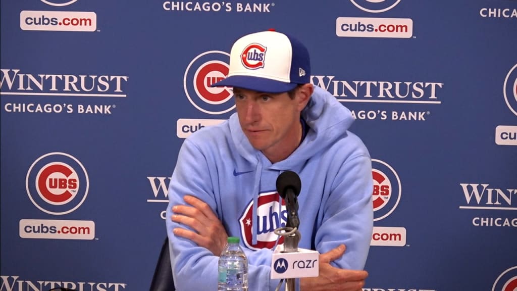 Craig Counsell discusses the Cubs' 7-1 win
