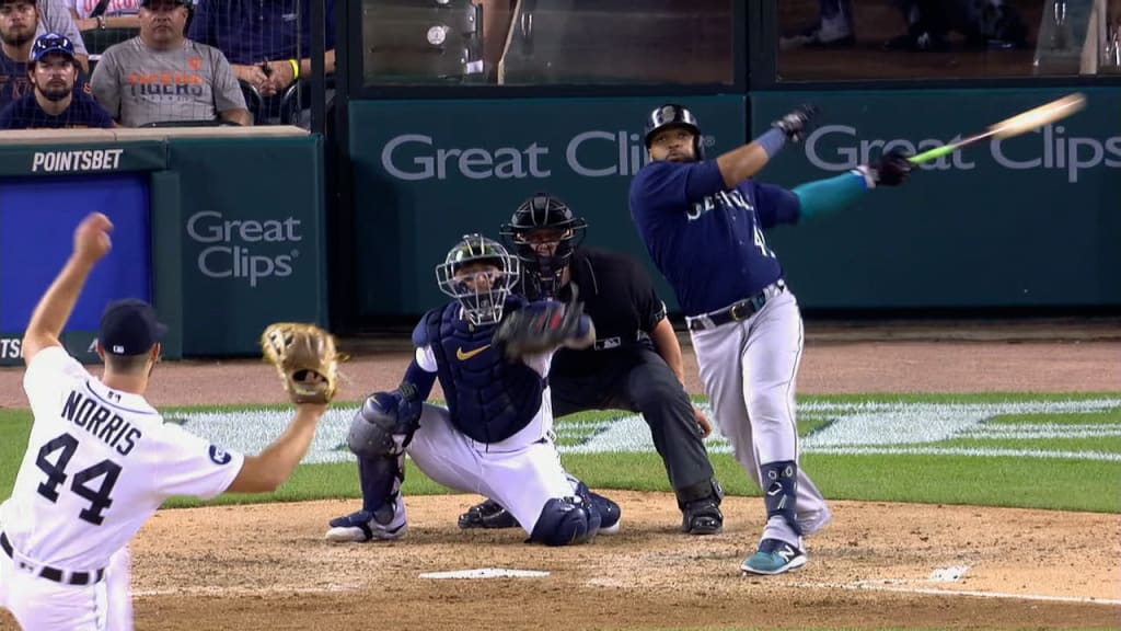 Carlos Santana's two-run double, 03/26/2022