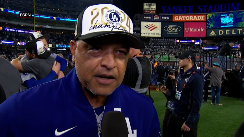 Dave Roberts reacts to Dodgers' World Series win | 10/30/2024 | Los Angeles  Dodgers