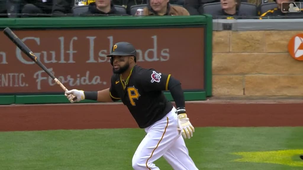 Photo: Pirates Carlos Santana Homers in First Inning - PIT2023040716 