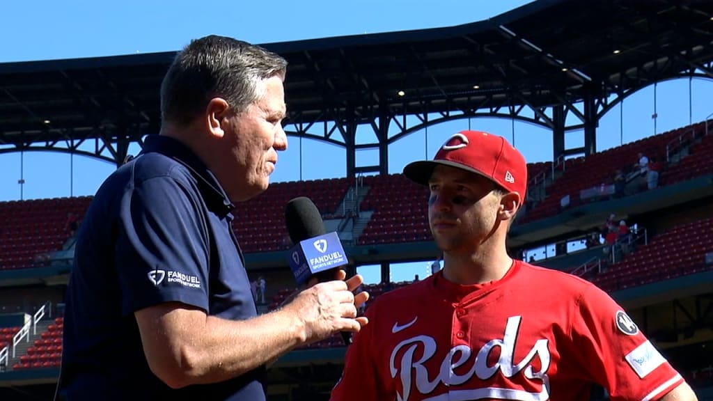 Spencer Steer on his five-RBI game and win