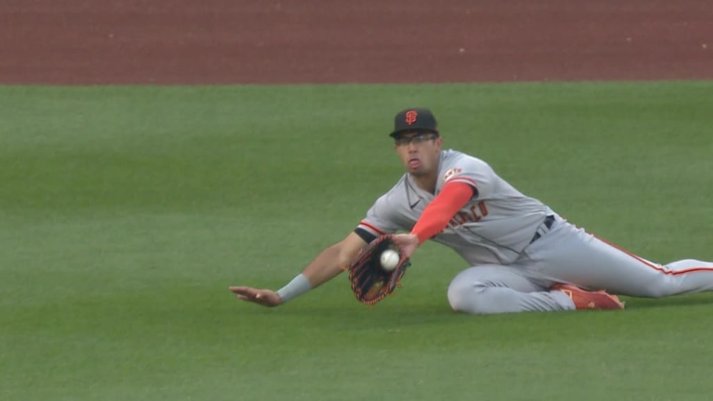  Baseball Player Diving to Catch Ball in Stadium Photo