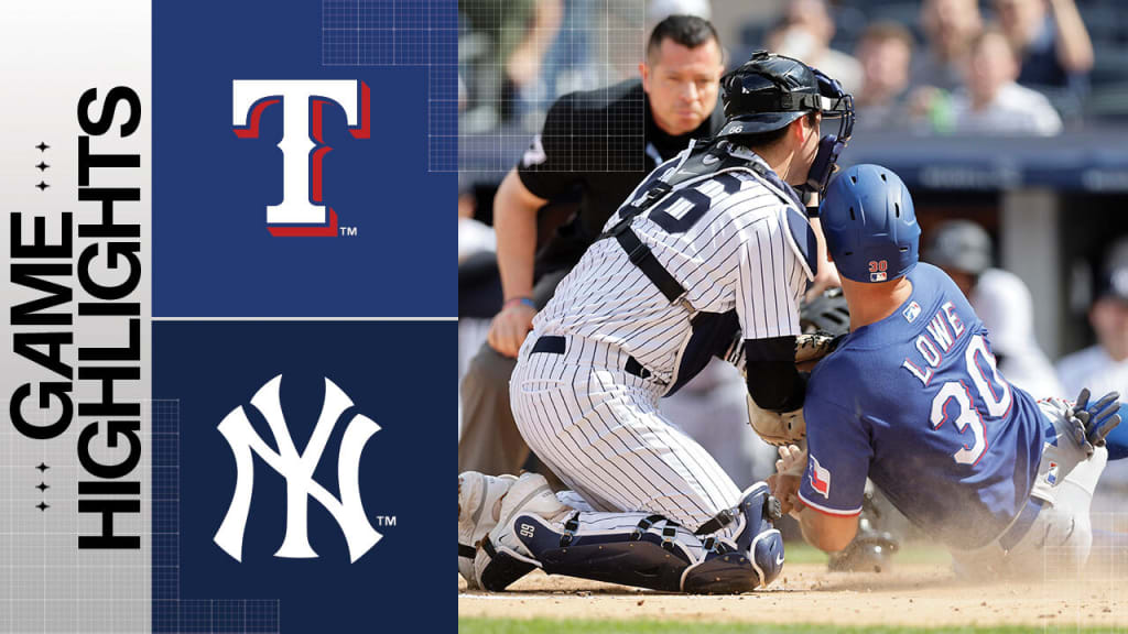 Yankees begin 3-game series with the Rangers