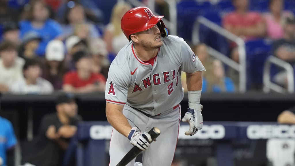 Mike Trout's single, 04/03/2024