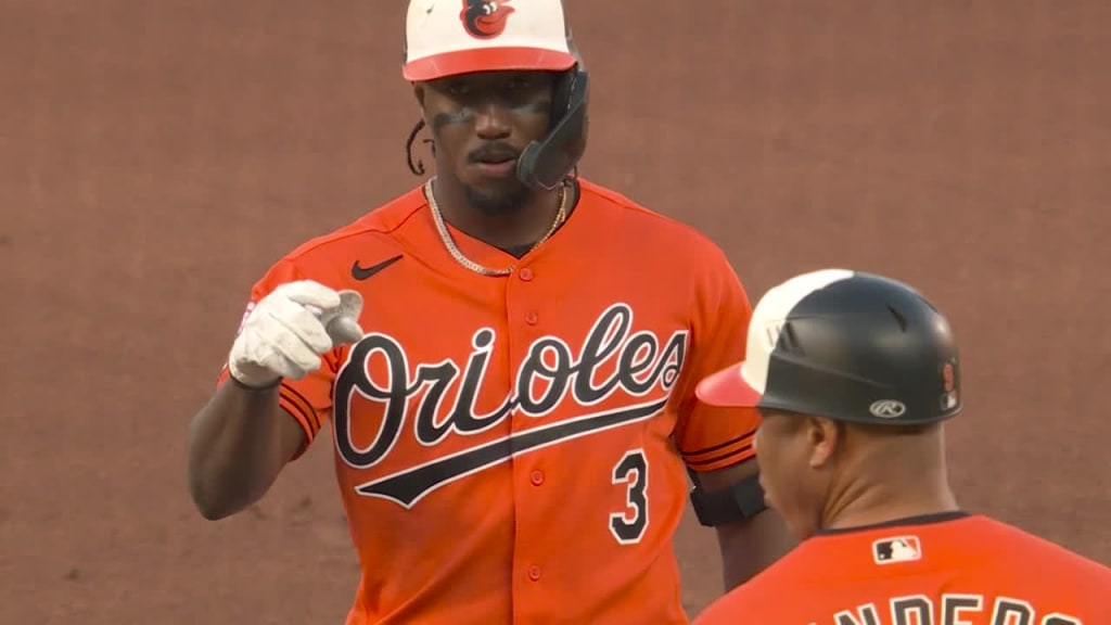Jorge Mateo of the Baltimore Orioles bats against the Boston Red