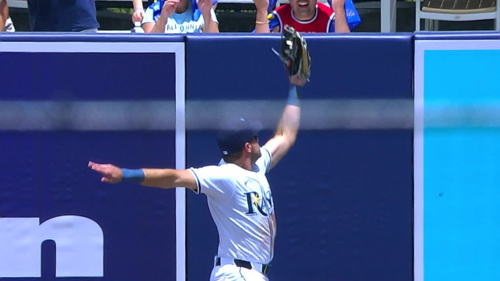 Josh Lowe's leaping catch