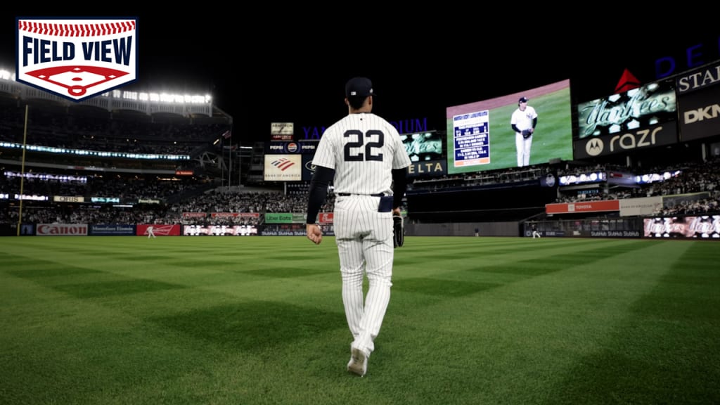 field-view-juan-soto-warms-up-before-game-2-of-alcs-10-15-2024-new-york-yankees