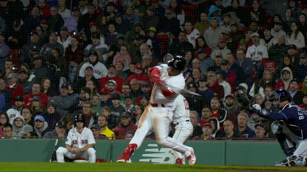 Boston Red Sox's Enmanuel Valdez plays against the Toronto Blue