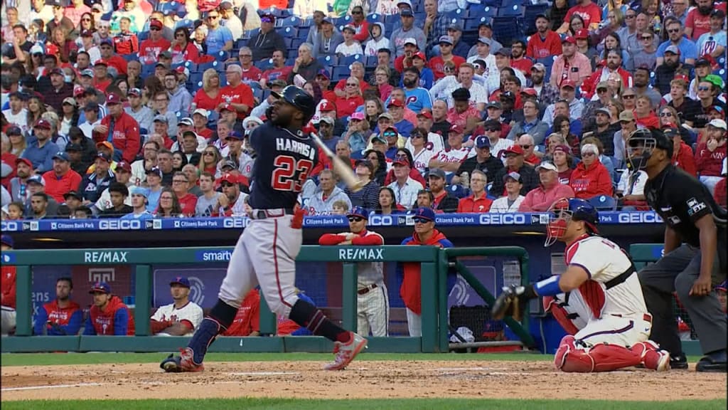 Michael Harris II offers casual bat flip after second career home run, Atlanta Braves, home run, Atlanta