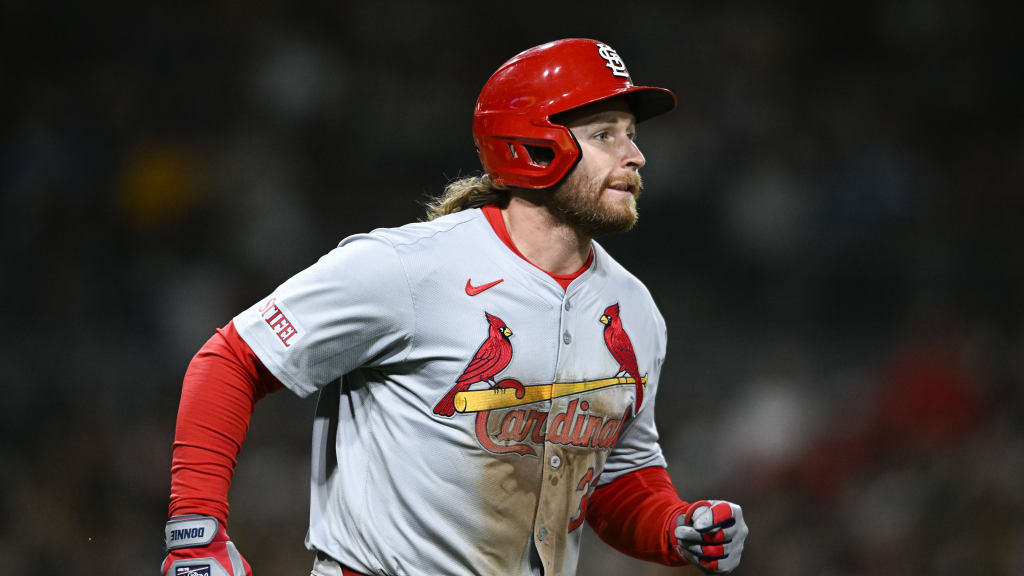 Brendan Donovan hits his first homer of the season