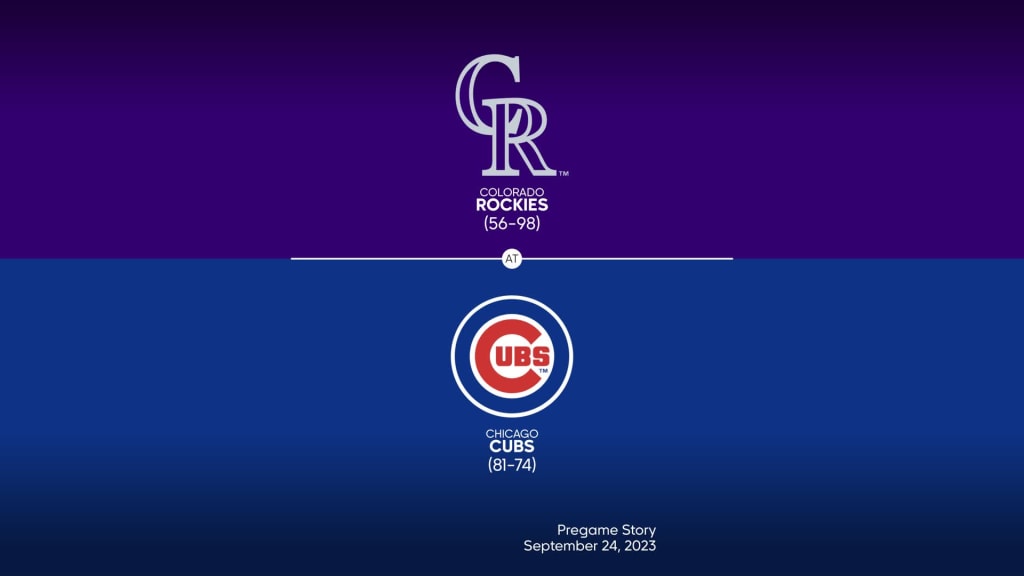 Cubs vs. Rockies Probable Starting Pitching - September 24