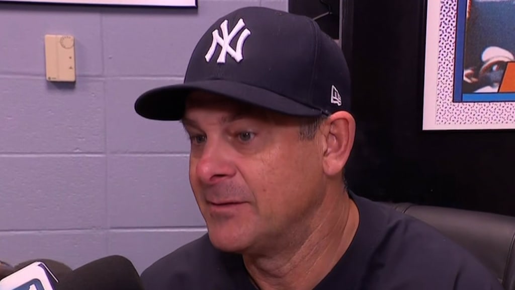 Aaron Boone on strong offense, Schlittler