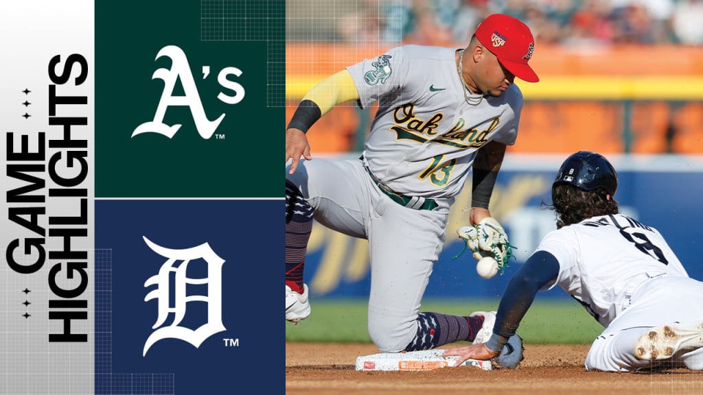 TIGERS　BASEBALL　2023 Noda's go-ahead RBI single leads A's to a 1-0 win | 07/04