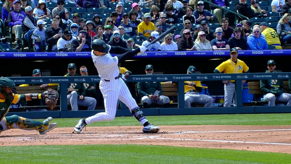 Brenton Doyle hits an RBI double