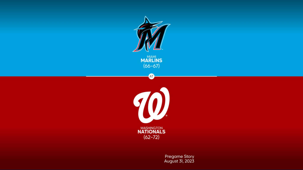 Nationals at Marlins - August 25, 2023: Title Slate, 08/23/2023
