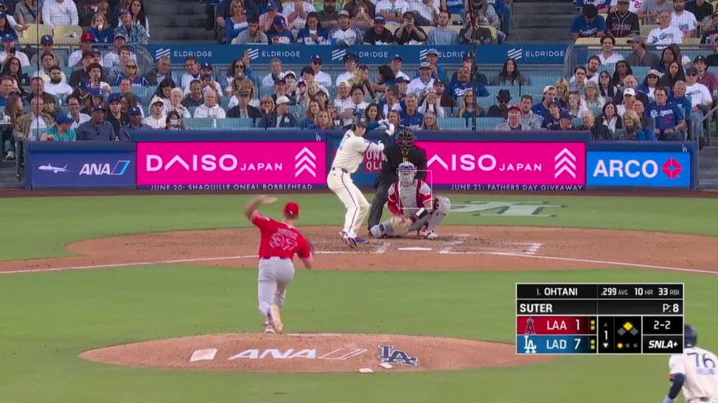 Dodgers score 9 runs in first inning vs. Angels