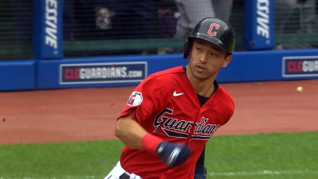 Steven Kwan knocks an RBI triple to right-center | 09/19