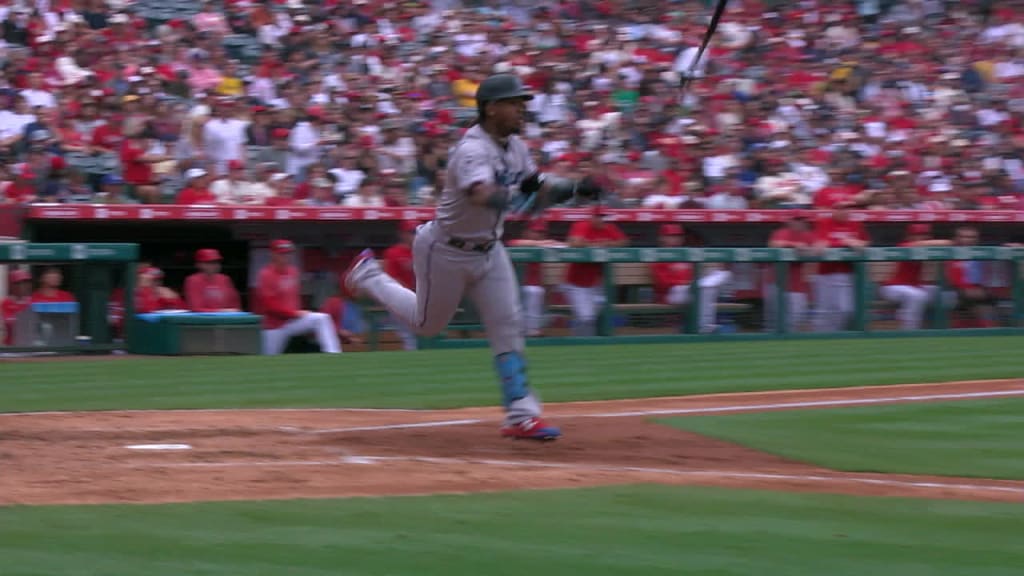 Jean Segura hit by a pitch, 05/22/2023