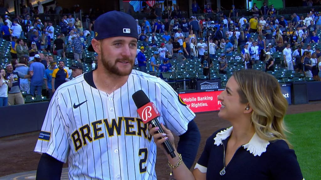 Brice Turang on his grand slam, 7-1 win over the Cubs