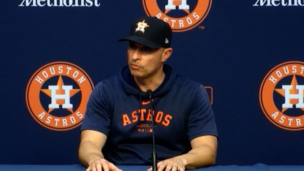 Joe Espada on his appreciation for Alex Bregman