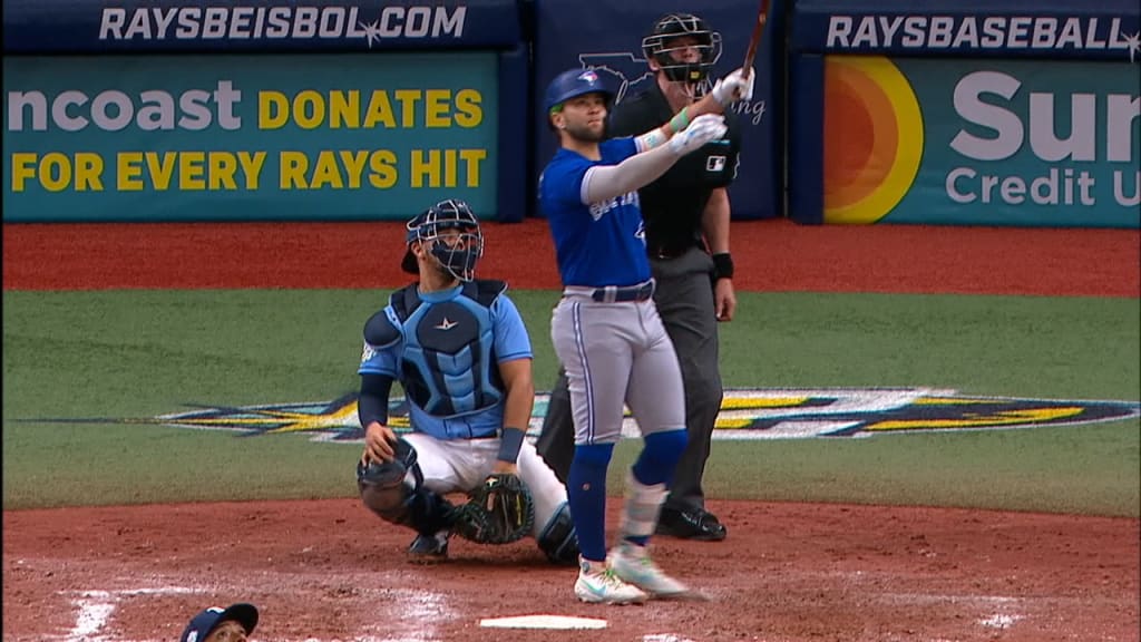 Bo Bichette of the Toronto Blue Jays hits home run to score the