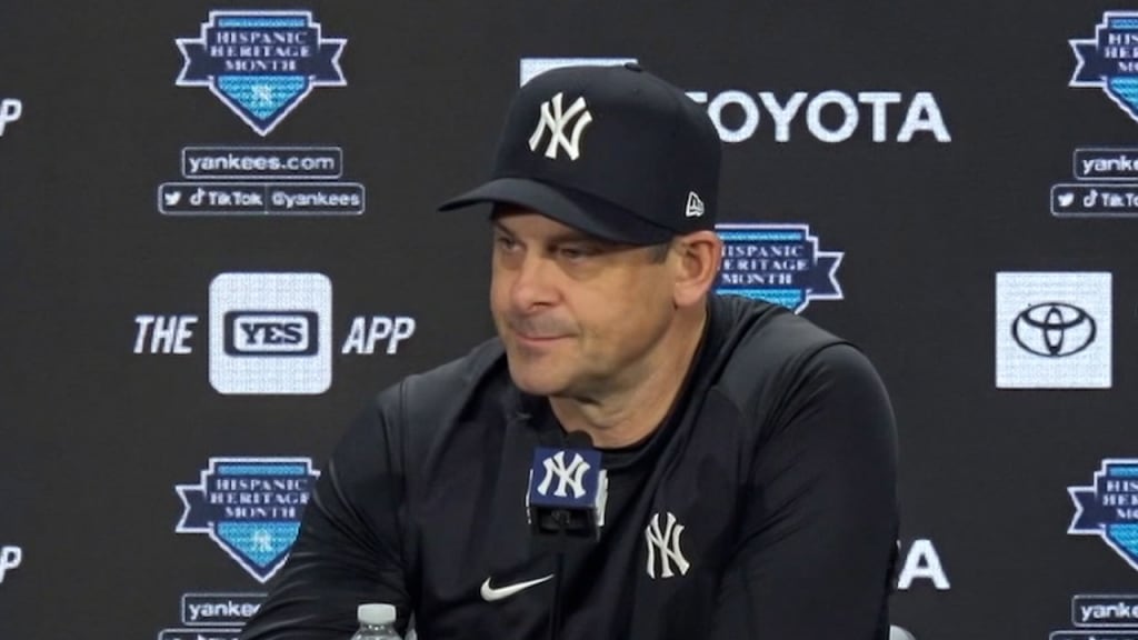 Aaron Boone gets a new view, win in spring training debut