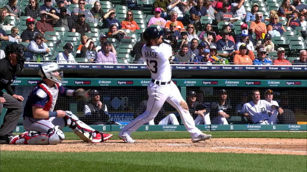 Eric Haase signs home run ball for kid who caught it