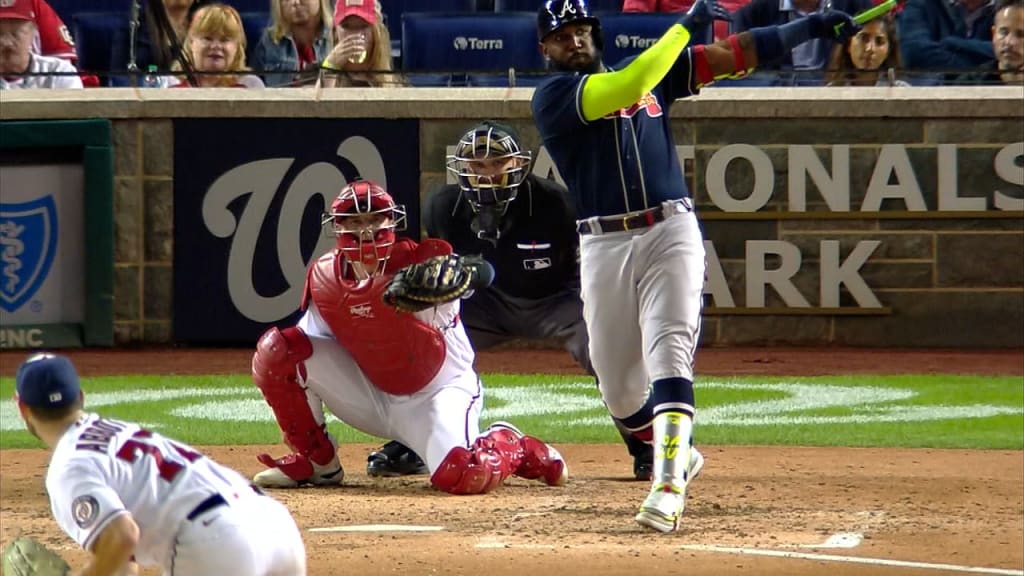 Hours before Marcell Ozuna's tape-measure homer, his wife went deep in a  softball game