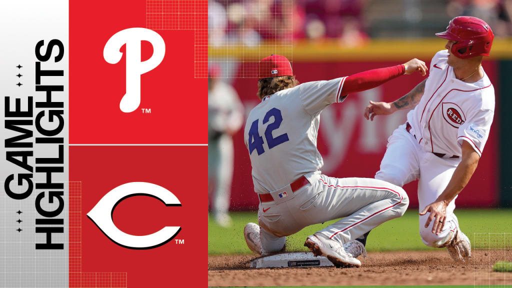 Photos of Philadelphia Phillies against the Cincinnati Reds