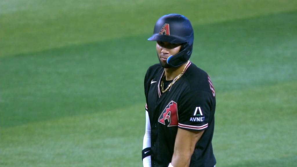 Arizona Diamondbacks' Lourdes Gurriel Jr. (12) celebrates his RBI