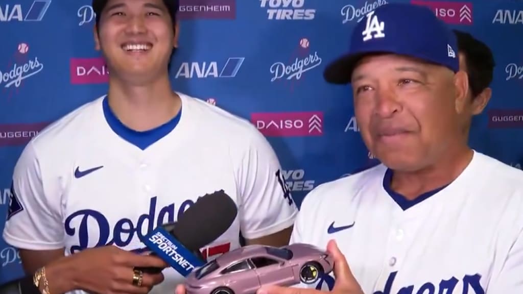 Shohei Ohtani on breaking Dave Roberts' record, more