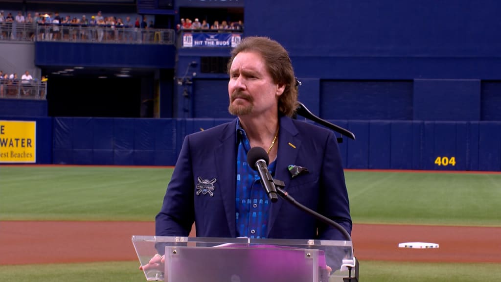 Baseball Legend Wade Boggs at Tampa Bay Rays 2023 Hall Of Fame Day
