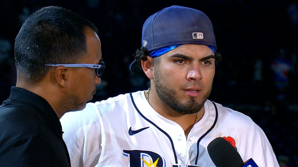 Jonathan Aranda on his three-run homer, Rays' win