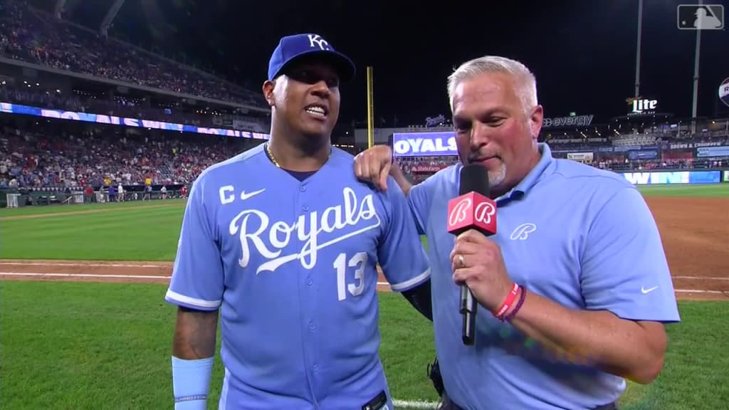 Behind Salvador Perez's postgame splash