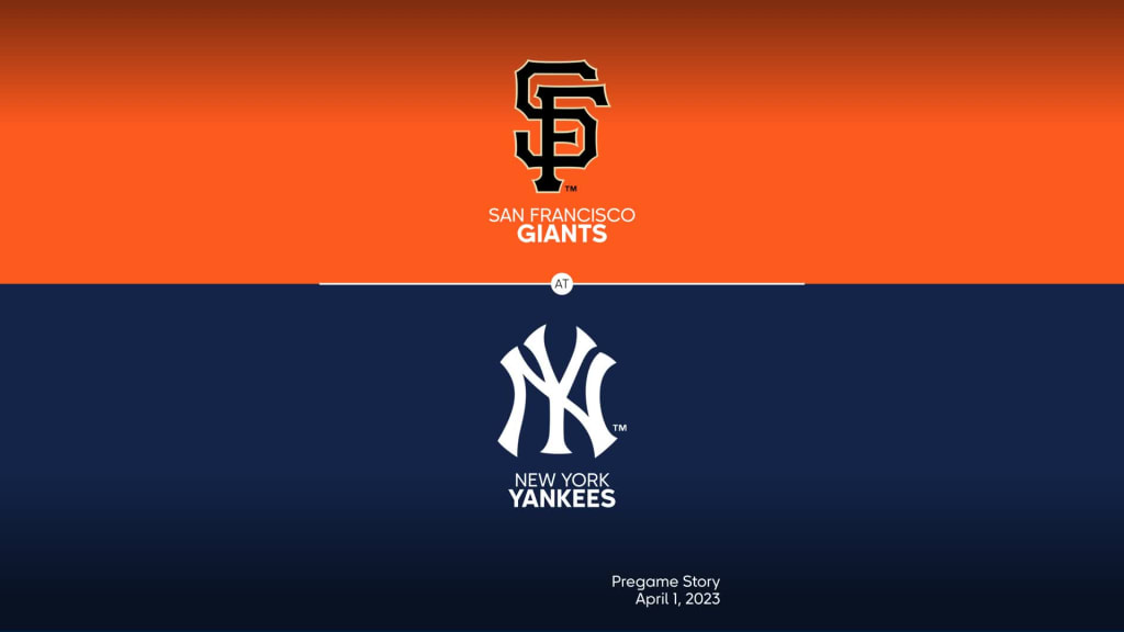 Giants at Yankees - 4/1/2023: Title Slate, 03/31/2023