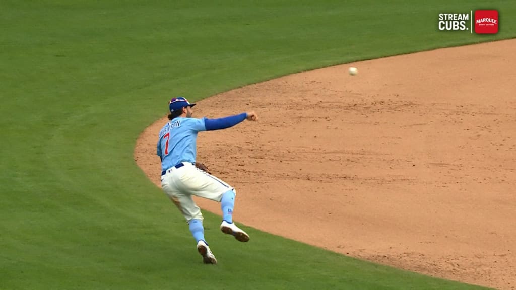 Swanson, Hoerner combine for out to escape 7th